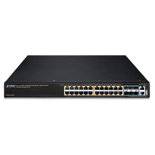 Layer 3 24-Port 10/100/1000T 802.3at PoE + 6-Port 10G SFP+ Stackable Managed Ethernet Switch 2 box SGS 6341 24P6X 01