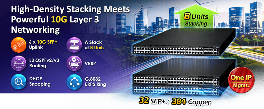 Layer 3 48-Port 10/100/1000T + 6-Port 10G SFP+ Stackable Managed Ethernet Switch 4 edm2 SGS 6341 48T6X