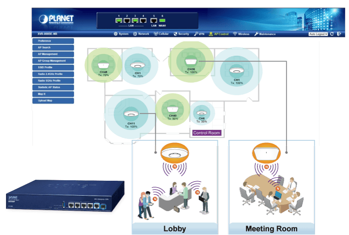 Enterprise Dual 10G VPN Security Router with 4-Port 10/100/1000T 9 XVR 800 2