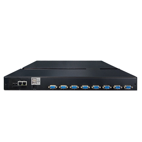 17" 8-Port Combo VGA LCD IP KVM Switch 3 box IKVM 210 08Mv2.1 Rear