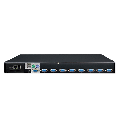 8-Port Combo IP KVM Switch 3 box IKVM 210 08v2.1 Rear