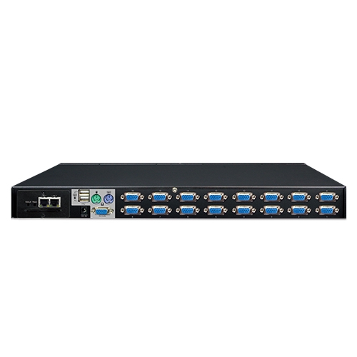 16-Port Combo IP KVM Switch 3 box IKVM 210 16v2.1 Rear