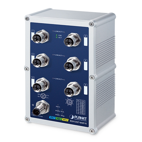 PLANET IGS-5227-6MT-X industrial managed Ethernet switch