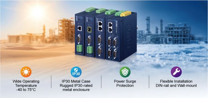 IP30 Industrial 4-Port RS232/RS422/RS485 Serial Device Server 7 ICS 3X00T serise 8