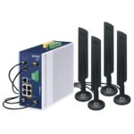 Industrial 5G NR Cellular Gateway with 4-Port 10/100/1000T PoE+ 1 box ICG 2515P NR