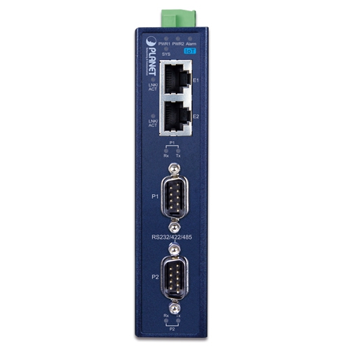 IP30 Industrial 2-Port RS232/422/485 Serial Device Server 2 box ICS 3200T 01