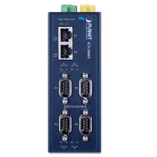IP30 Industrial 4-Port RS232/RS422/RS485 Serial Device Server 2 box ICS 3400T 01