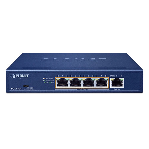 1-Port 802.3bt PoE++ to 4-Port 802.3af/at Gigabit PoE Extender 2 box POE E304v3 01